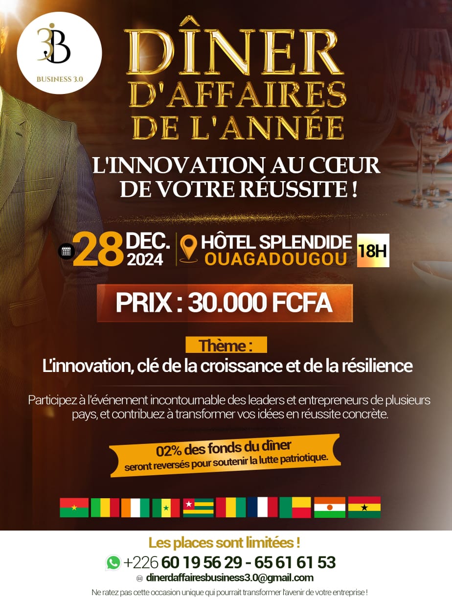 DINER D'AFFAIRES DE L'ANNÉE