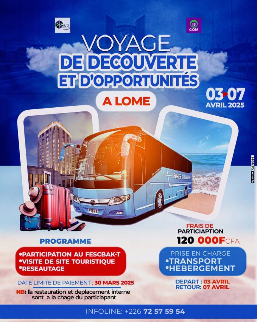 VOYAGE DE DECOUVERTE ET D'OPPORTUNITES A LOME